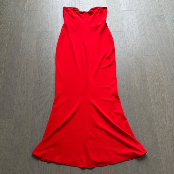 Nookie Red Strapless Maxi Dress - Picture 3 of 14